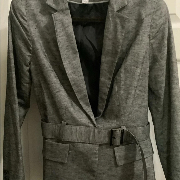 WORTHINGTON~GRAY BLAZER~ W BELT~ SIZE 10 - Picture 5 of 8